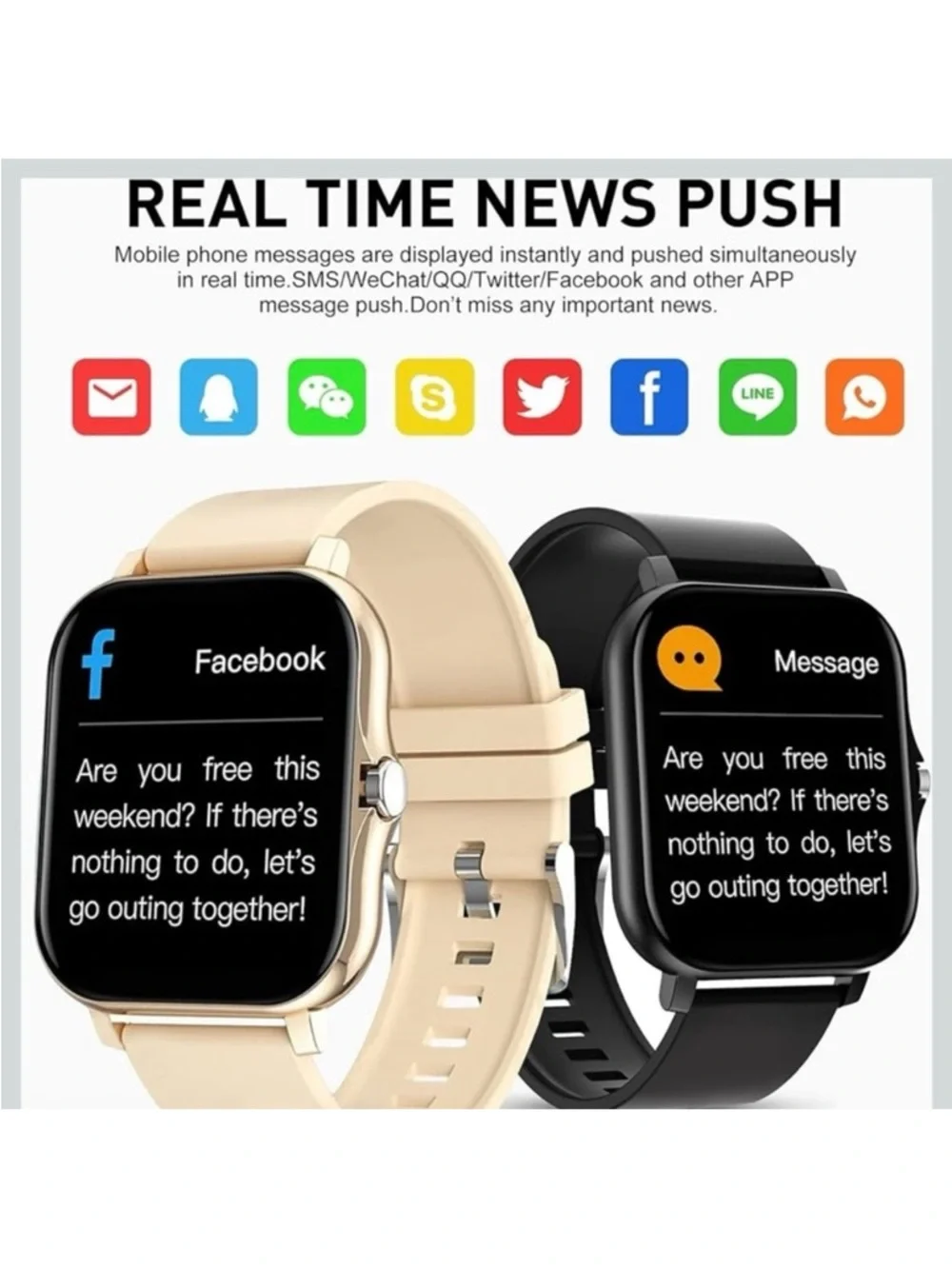 🆕-Smart Watch Touchscreen, Sports Health, Fitness, Sleep Tracker, Timer, Fitness